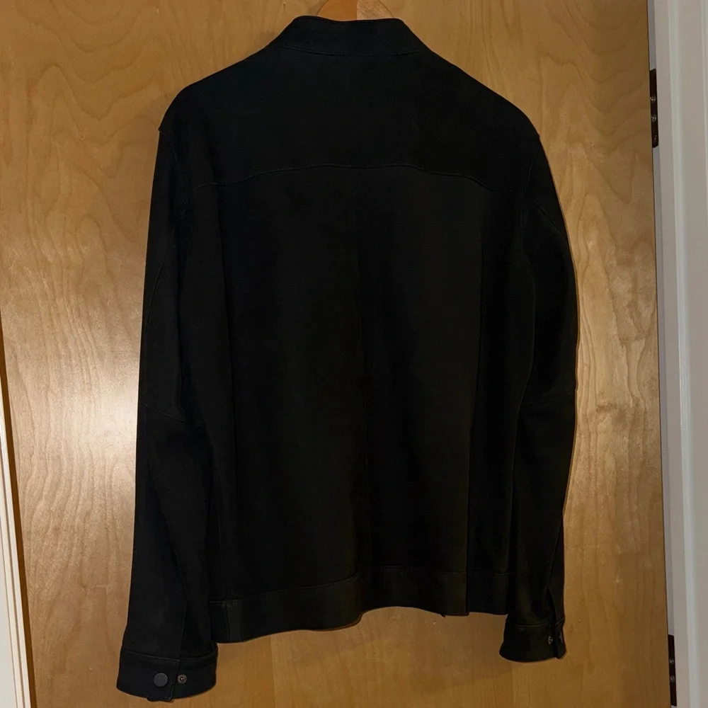 Men's Black Suede Jacket - Picture 4 of 4